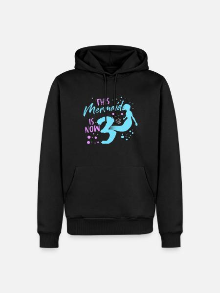 Mermaid Tshirt - Men’s Premium Organic Hoodie - black