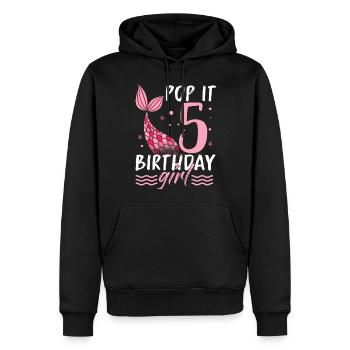 Meerjungfrau Wassernixe Ozean Braut JGA Märchen - Männer Premium Bio Hoodie - Schwarz - Vorne - Nico (187cm)