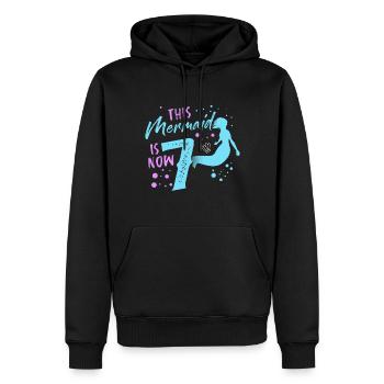 Meerjungfrau Geschenk Meer Nixe Mermaid JGA Braut - Männer Premium Bio Hoodie - Schwarz - Vorne - Nico (187cm)