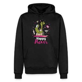 Barkeeper Schildkröte Happy Hour Party Urlaub - Männer Premium Bio Hoodie - Schwarz - Vorne - Nico (187cm)