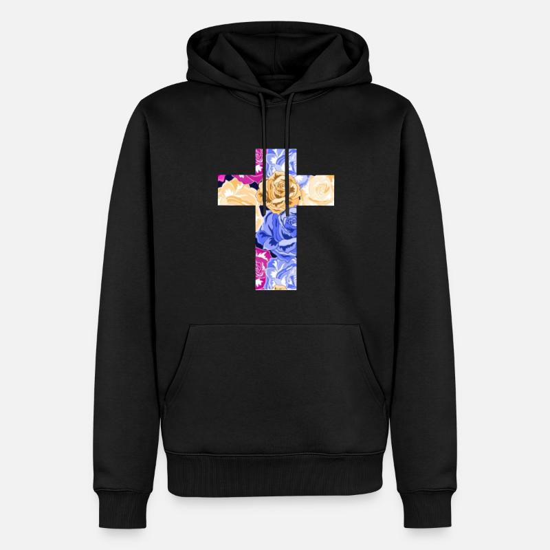 Christentum - Männer Premium Bio Hoodie - Schwarz