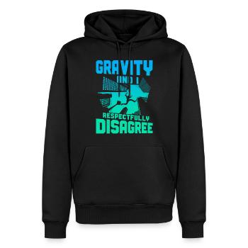 Parkour Free Running Traceur - Men’s Premium Organic Hoodie - black - Front - Nico (187cm)