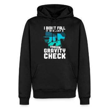 Parkour Free Running Traceur I - Männer Premium Bio Hoodie - Schwarz - Vorne - Nico (187cm)