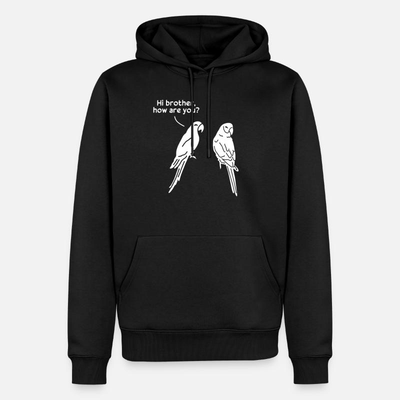 Bonjour frère, comment vas-tu? Jollier - Sweat à capuche Premium bio Homme - noir