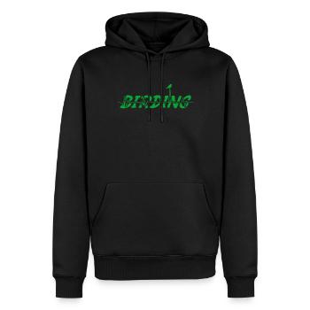 Birding - Bird Nerd - Birdwatching - Männer Premium Bio Hoodie - Schwarz - Vorne - Nico (187cm)