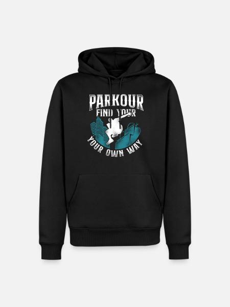 Parkour Free Running Traceur - Men’s Premium Organic Hoodie - black