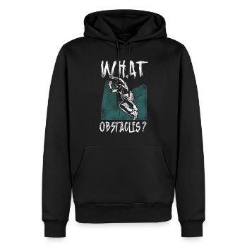 Parkour Free Running Traceur - Men’s Premium Organic Hoodie - black - Front - Nico (187cm)