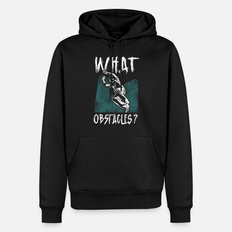 Parkour Free Running Traceur - Sweat à capuche Premium bio Homme - noir