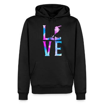 Parkour Free Running Traceur - Men’s Premium Organic Hoodie - black - Front - Nico (187cm)