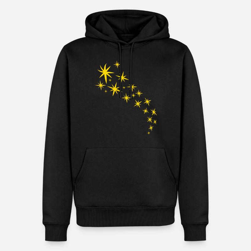 Starfleet Design Jaune - Sweat à capuche Premium bio Homme - noir