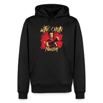 Wing Chun Meister Trainer Kampfsport Kampfkunst - Männer Premium Bio Hoodie - Schwarz - Vorne - Nico (187cm)