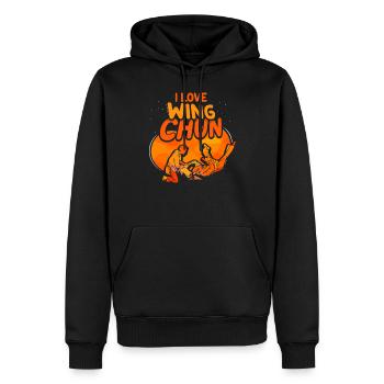 J’adore Wing Chun Martial Arts Trainer Arts Martiaux - Sweat à capuche Premium bio Homme - noir - Devant - Nico (187cm)