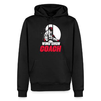 Wing Chun Trainer Kampfsport Kampfkunst Training - Männer Premium Bio Hoodie - Schwarz - Vorne - Nico (187cm)