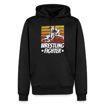 Wrestling Kämpfer Ringen Ringer Ringkampf - Männer Premium Bio Hoodie - Schwarz - Vorne - Nico (187cm)