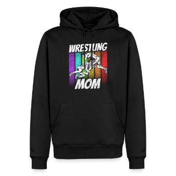Lutte Mama Ringer Ringen Lutteur Ringkampf - Sweat à capuche Premium bio Homme - noir - Devant - Nico (187cm)