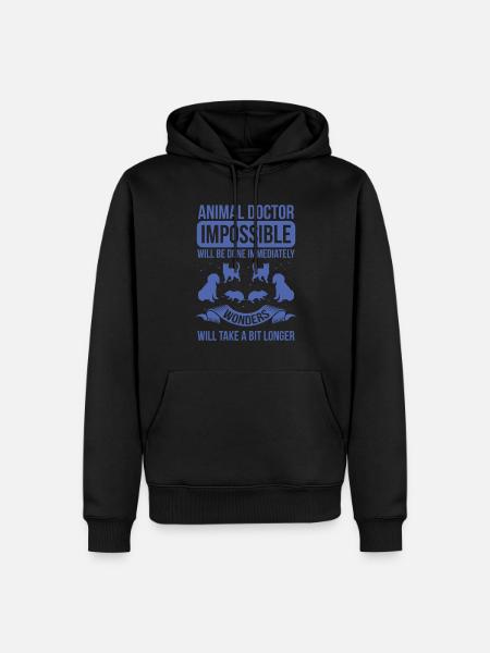 Veterinarian Impossible is done immediately - Men’s Premium Organic Hoodie - black