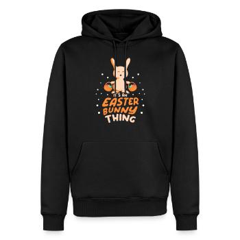 It's an Easter Thing Easter Easter - Men’s Premium Organic Hoodie - black - Front - Nico (187cm)