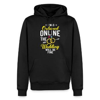 Trauungsleiter Eheoffizier Priester Pfarrer Ehe - Männer Premium Bio Hoodie - Schwarz - Vorne - Nico (187cm)