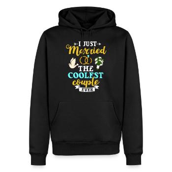 Trauungsleiter Eheoffizier Priester Pfarrer Ehe - Männer Premium Bio Hoodie - Schwarz - Vorne - Nico (187cm)