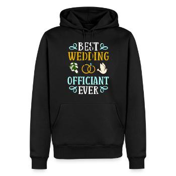 Trauungsleiter Eheoffizier Priester Pfarrer Ehe - Männer Premium Bio Hoodie - Schwarz - Vorne - Nico (187cm)