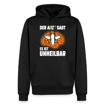 Biene Bienen Imkerei Honig Imker - Männer Premium Bio Hoodie - Schwarz - Vorne - Nico (187cm)
