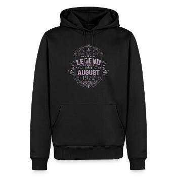 Cadeaux pour le 50e anniversaire de dictons amusants - Sweat à capuche Premium bio Homme - noir - Devant - Nico (187cm)