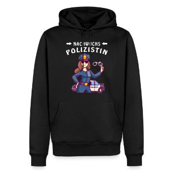 NACHWUCHS POLIZISTIN - Männer Premium Bio Hoodie - Schwarz - Vorne - Nico (187cm)
