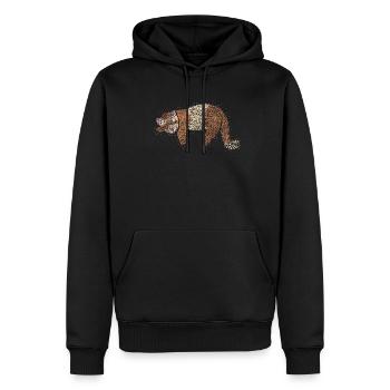 Frettchen Fischoffer Liebhaber Otter - Männer Premium Bio Hoodie - Schwarz - Vorne - Nico (187cm)