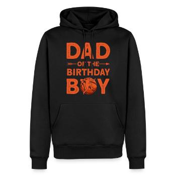 Dad Of The Birthday Boy - Männer Premium Bio Hoodie - Schwarz - Vorne - Nico (187cm)