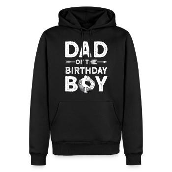 Dad Of The Birthday Boy - Männer Premium Bio Hoodie - Schwarz - Vorne - Nico (187cm)