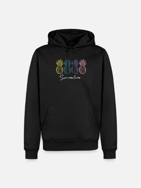 Summertime Summer Shirt Women Men - Men’s Premium Organic Hoodie - black