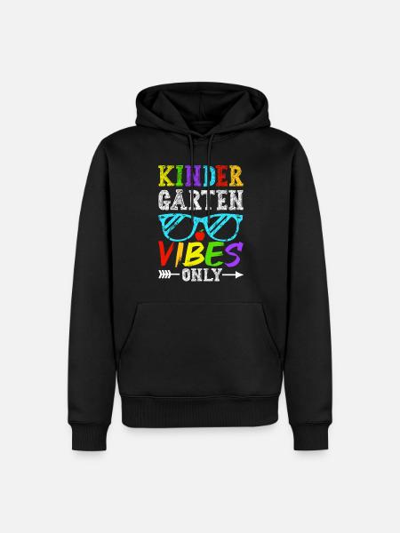 Kindergarten Vibes Only - Men’s Premium Organic Hoodie - black