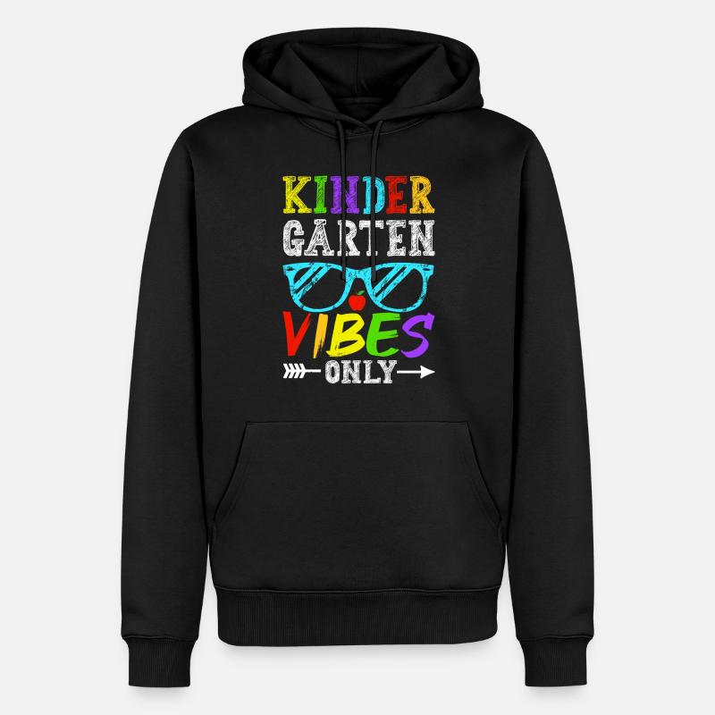 Kindergarten Vibes Only - Männer Premium Bio Hoodie - Schwarz