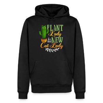 Catcus Cactus Chat Plantes Succulentes Cactus - Sweat à capuche Premium bio Homme - noir - Devant - Nico (187cm)