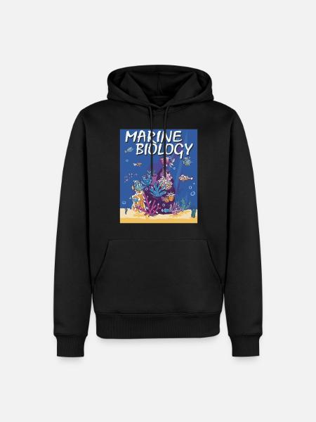 MARINE BIOLOGY - Männer Premium Bio Hoodie - Schwarz