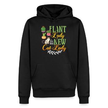 Catcus Cactus Chat Plantes Succulentes Cactus - Sweat à capuche Premium bio Homme - noir - Devant - Nico (187cm)
