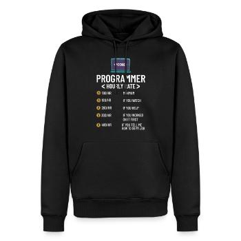 Programmierer Programmieren Computerentwickler Pc - Männer Premium Bio Hoodie - Schwarz - Vorne - Nico (187cm)