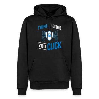 Cyber Security Information Computer Sicherheit - Männer Premium Bio Hoodie - Schwarz - Vorne - Nico (187cm)
