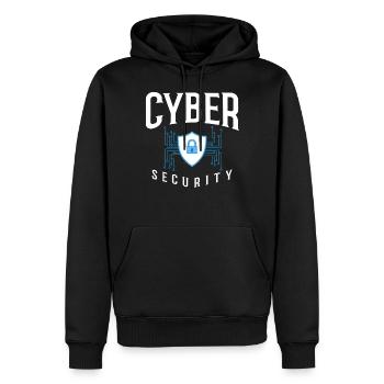 Cyber Security Information Computer Sicherheit - Männer Premium Bio Hoodie - Schwarz - Vorne - Nico (187cm)