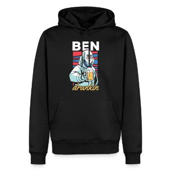 Ben Drankin Funny Benjamin Quote Beer 4th Of July - Männer Premium Bio Hoodie - Schwarz - Vorne - Nico (187cm)