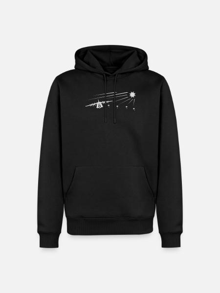 Paratroopers Parachutists with round cap - Men’s Premium Organic Hoodie - black