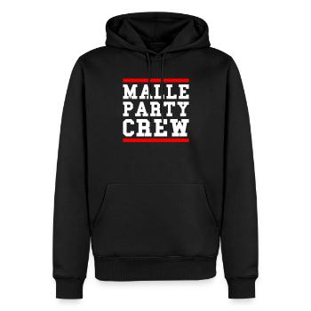 Malle Party Crew - Männer Premium Bio Hoodie - Schwarz - Vorne - Nico (187cm)