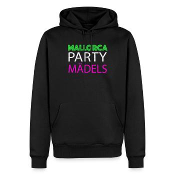 Mallorca Party Mädels - Männer Premium Bio Hoodie - Schwarz - Vorne - Nico (187cm)