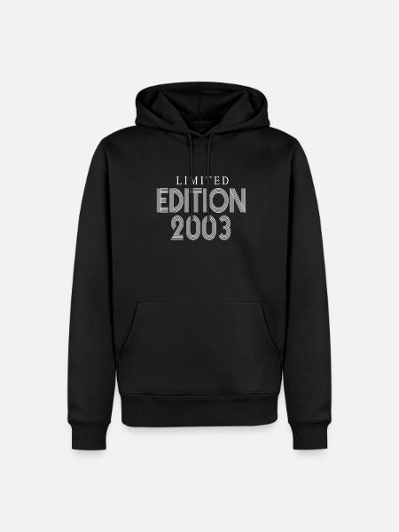 Édition limitée 2003 - Sweat à capuche Premium bio Homme - noir