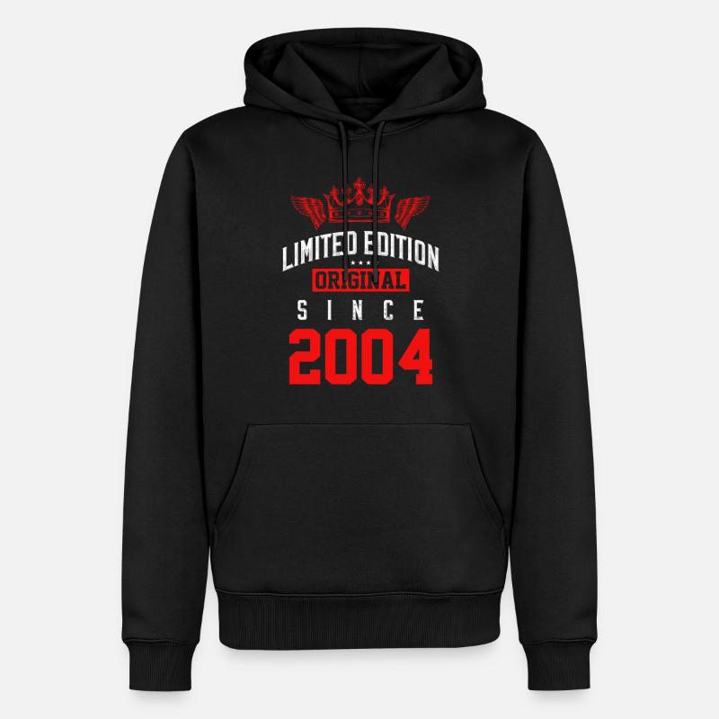 Édition limitée 2004 - Sweat à capuche Premium bio Homme - noir