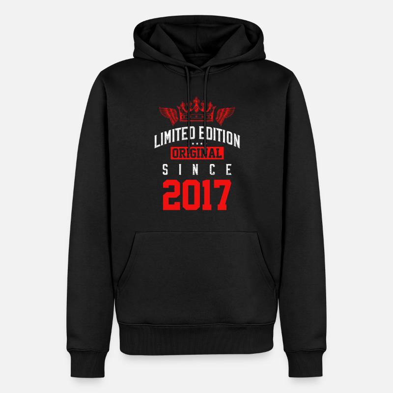 Édition limitée 2017 - Sweat à capuche Premium bio Homme - noir