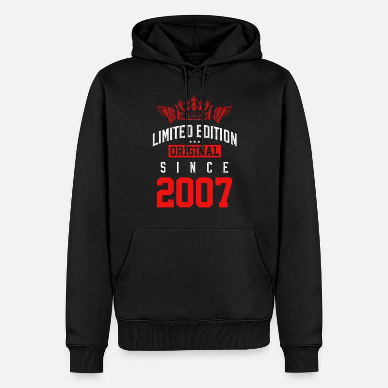 2007 limited edition - Männer Premium Bio Hoodie - Schwarz