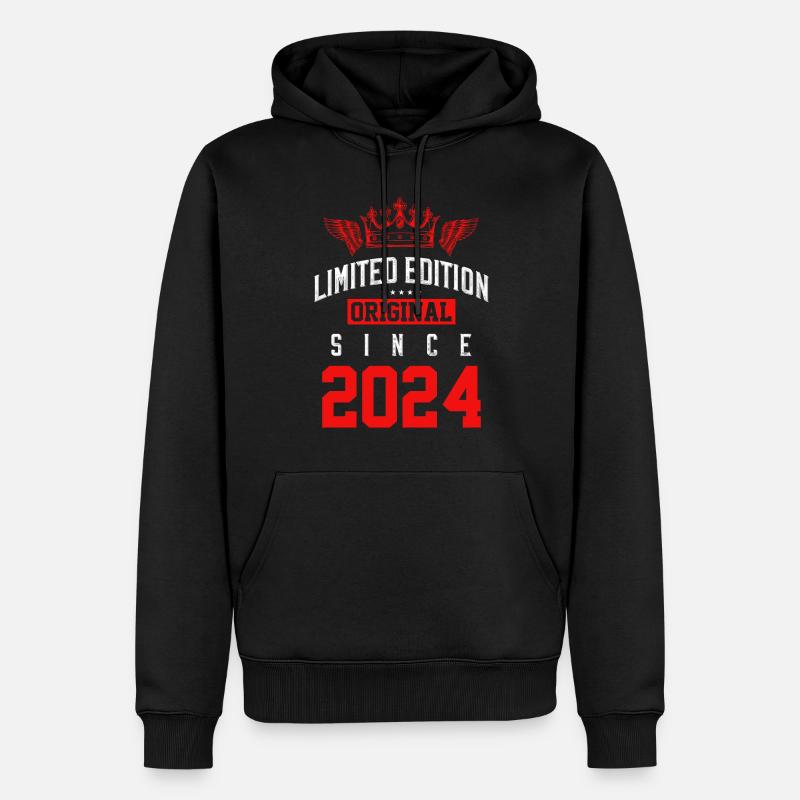 2024 limited edition - Männer Premium Bio Hoodie - Schwarz