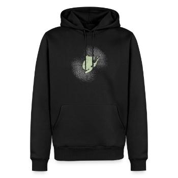 Koala - Sweat à capuche Premium bio Homme - noir - Devant - Nico (187cm)