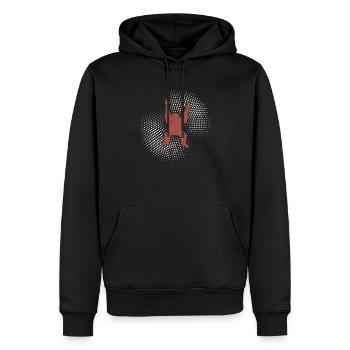 Orang Utan - Männer Premium Bio Hoodie - Schwarz - Vorne - Nico (187cm)